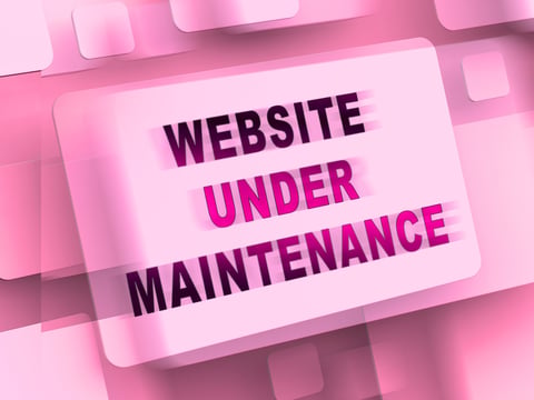Old outdated website design before redesign